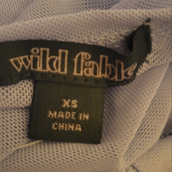 Wild Fable Women's Sheer Light Aqua Blue Button-Down Longsleeve Shirt SZ XS - Picture 15 of 16